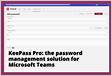 KeePass Pro password management solution for